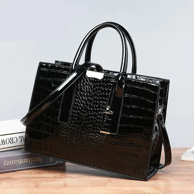 Fiorenza | Luxury Crocodile Pattern Tote Bag