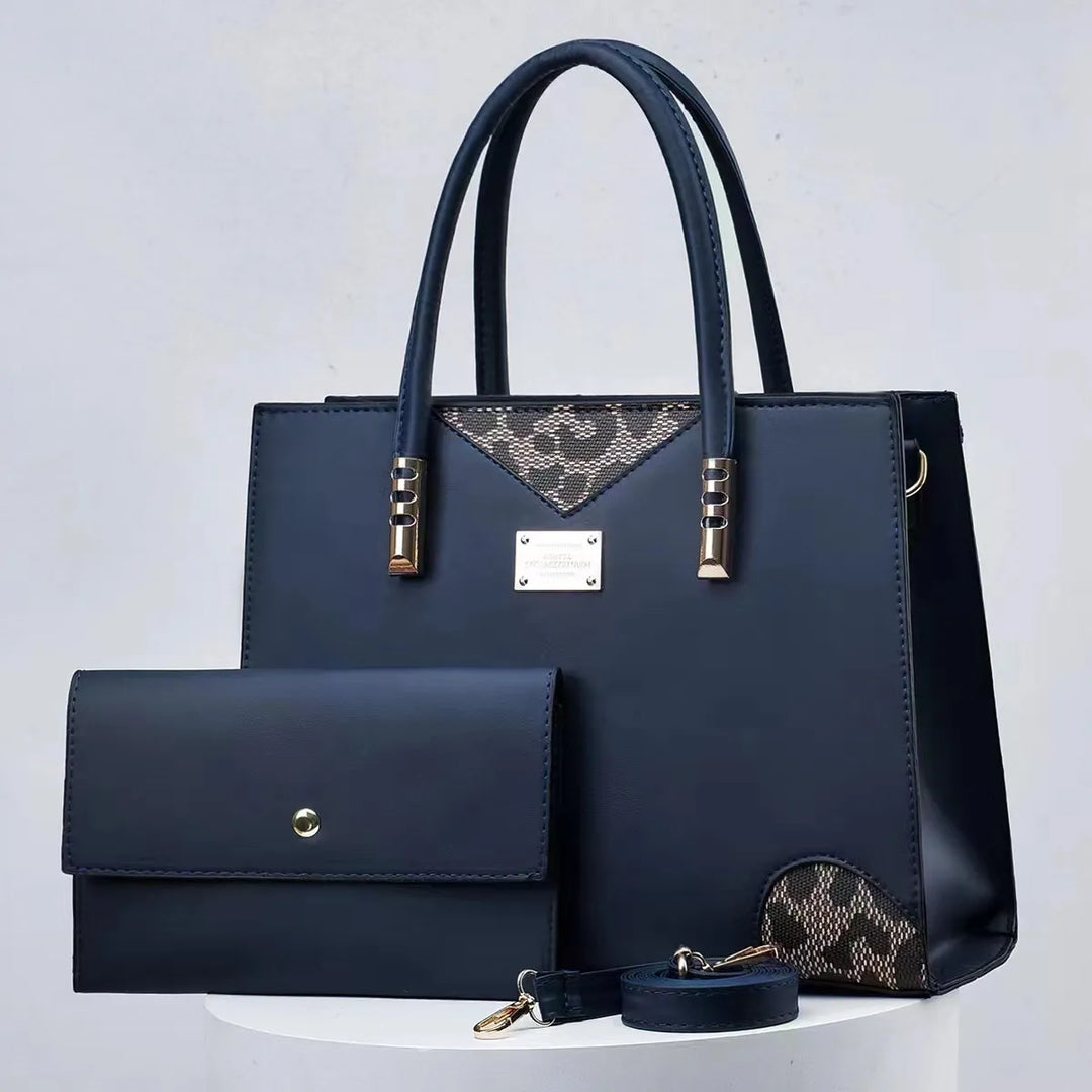 Fiorenza | Stitched Handbag & Purse Set