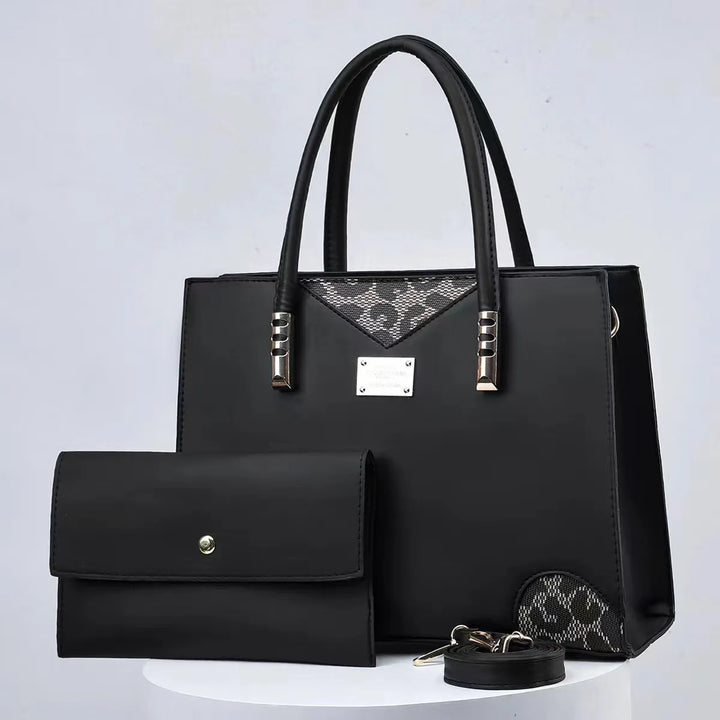 Fiorenza | Stitched Handbag & Purse Set