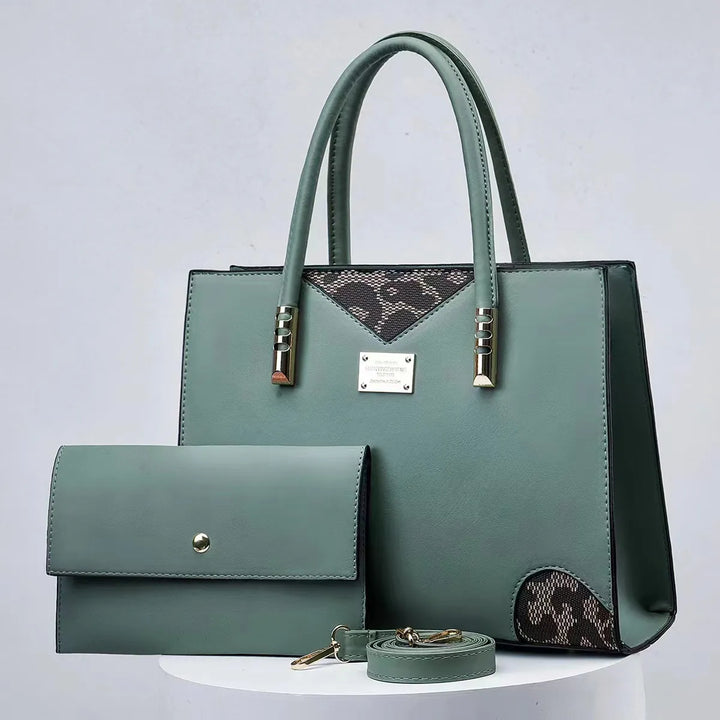 Fiorenza | Stitched Handbag & Purse Set