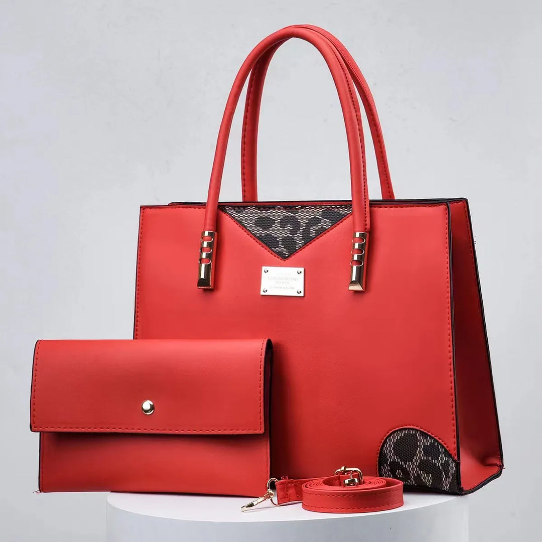 Fiorenza | Stitched Handbag & Purse Set