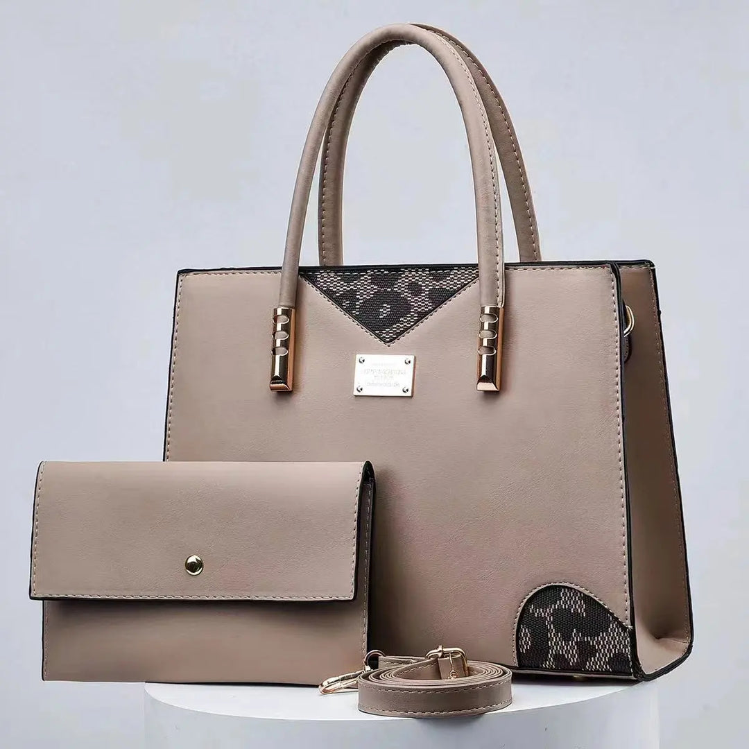 Fiorenza | Stitched Handbag & Purse Set