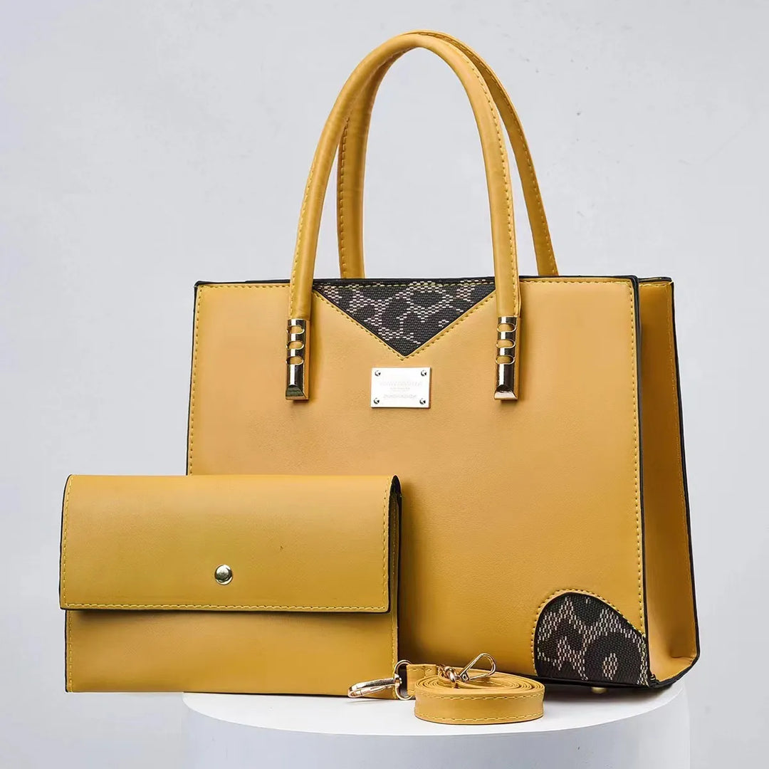 Fiorenza | Stitched Handbag & Purse Set