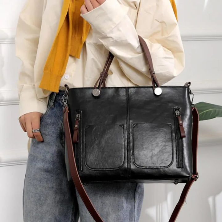 Aveline™ | Elegant Leather Shoulder Bag