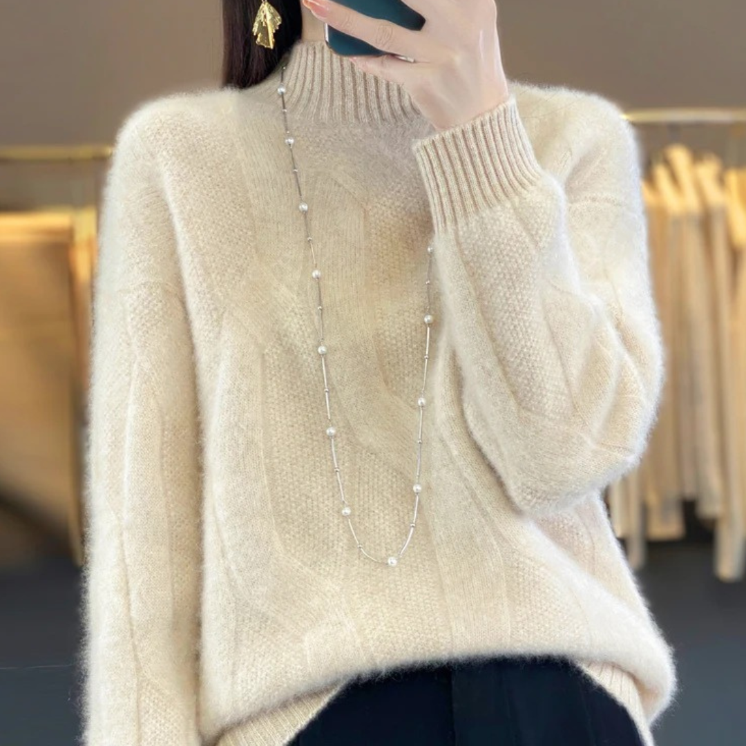 Amber | Loose Knit Wool Sweater