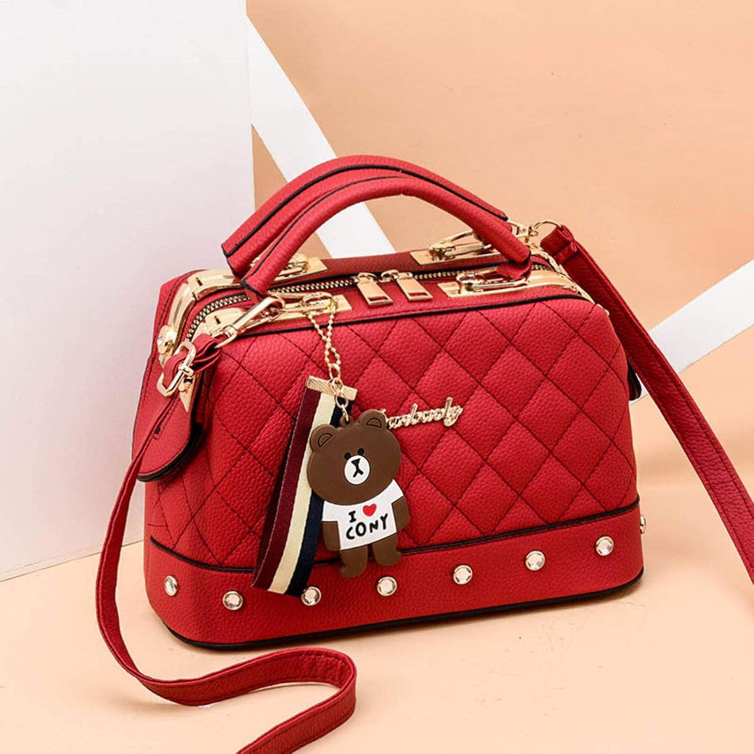 Fiorenza | Diamond Quilted Crossbody Handbag