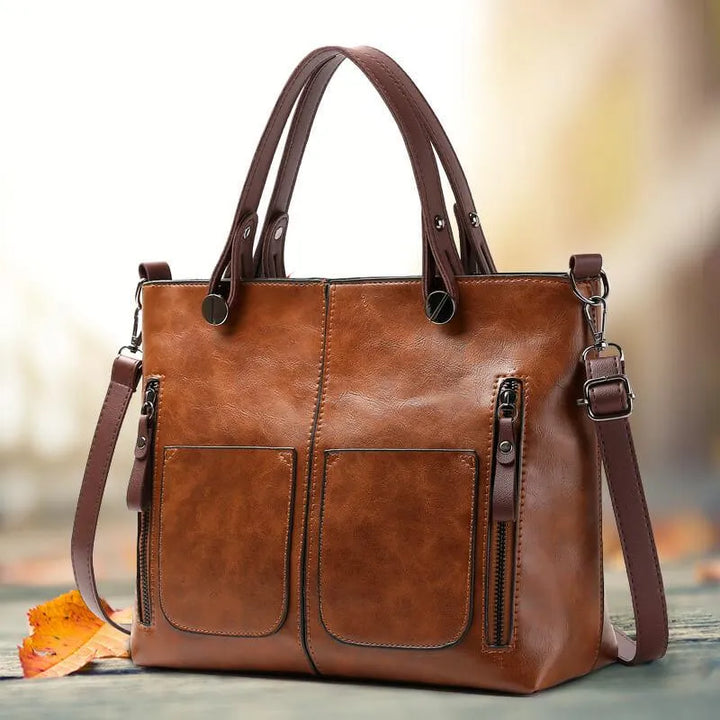 Aveline™ | Elegant Leather Shoulder Bag