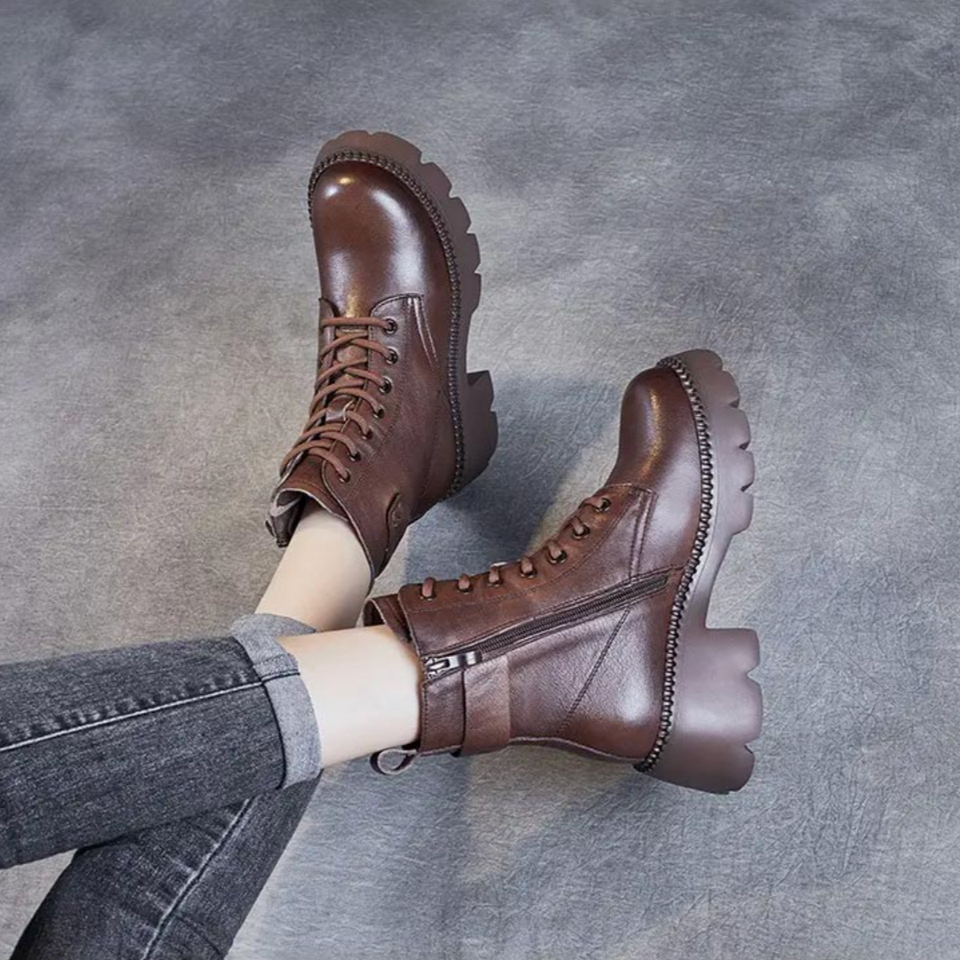 Fiona | Orthopedic Leather Boots