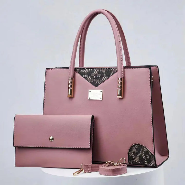 Fiorenza | Stitched Handbag & Purse Set