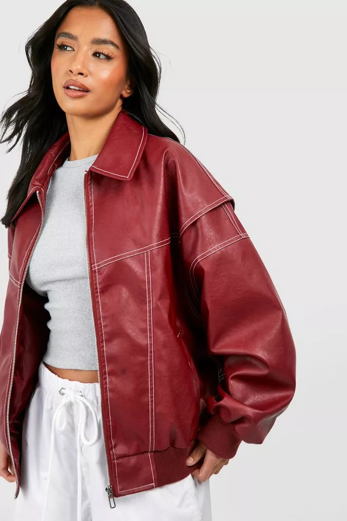 Faye – The Iconic Red Leather Jacket!