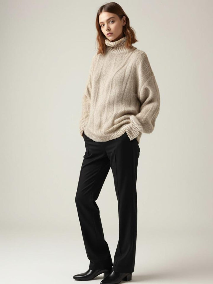 Amber | Loose Knit Wool Sweater