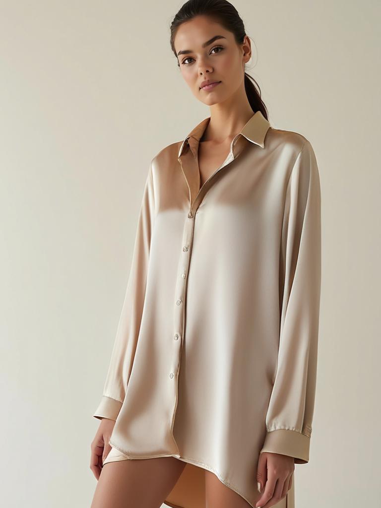 Sophia™ - ELEGANT WOMAN'S SATIN SHIRT